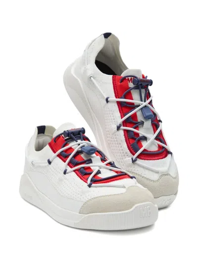 Moon Boot Moonlight Knitted Lace-up Low-top Sneakers In White