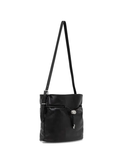 Trussardi Large Amuleto Bucket Bag In Black