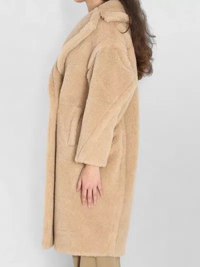 Max Mara Teddy Bear Icon Alpaca Wool Coat In Multi