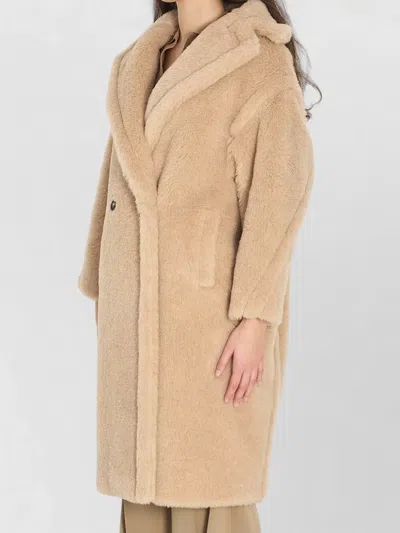 Max Mara Teddy Bear Icon Alpaca Wool Coat In Multi