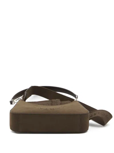 Stella Mccartney Alter Suede Hobo Shoulder Bag Medium In Brown