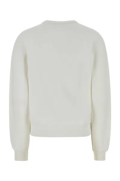 Kenzo White Cotton Sweatshirt In Neutral
