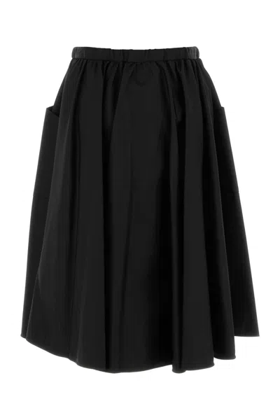 Prada Black Re-nylon Skirt In Multi
