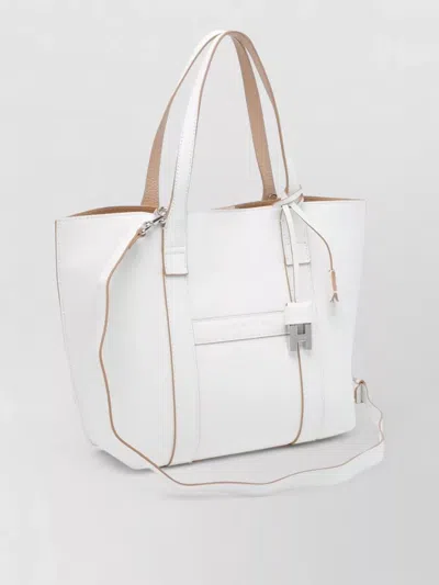 Hogan Script Shopping Tote Bag Top Handles Strap In Pattern