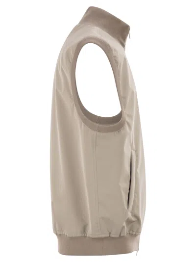 Brunello Cucinelli Thermore Padded Vest In Animal Print