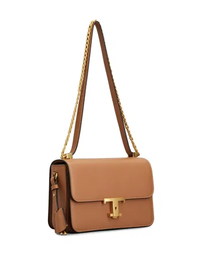 Tod's Logo Chain Satchel In Blue