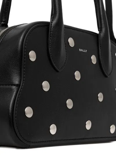Bally Unda Studded Tote Bag In Black