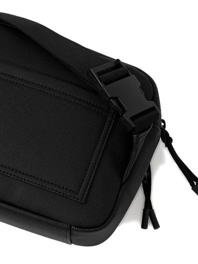 Lacoste Zip Crocodile Belt Bag In Black