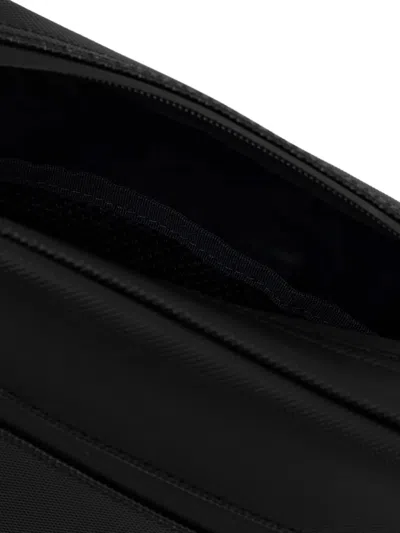 Lacoste Zip Crocodile Belt Bag In Black
