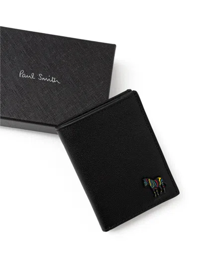 Paul Smith Zebra-appliqué Wallet In Black