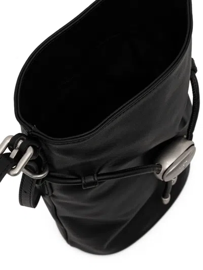 Trussardi Small Amuleto Bucket Bag In Black