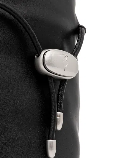 Trussardi Small Amuleto Bucket Bag In Black