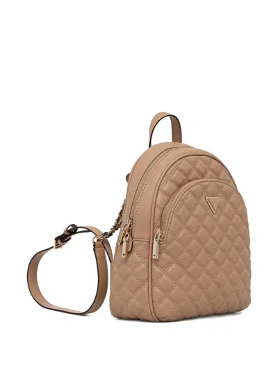 Guess Usa Giully Flap Backpack In Brown