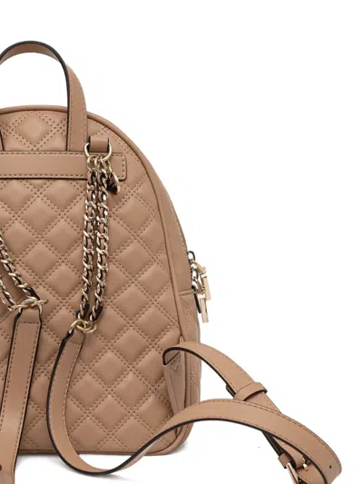 Guess Usa Giully Flap Backpack In Brown