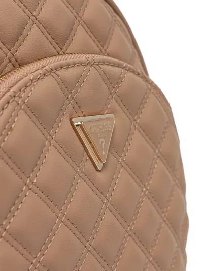 Guess Usa Giully Flap Backpack In Brown