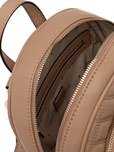Guess Usa Giully Flap Backpack In Brown
