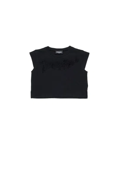 Dsquared2 Crew-neck T-shirt In Black