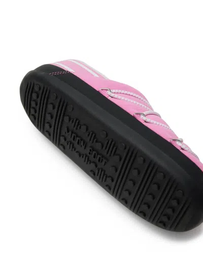 Moon Boot Slip-on Lace-up Slippers In Multi