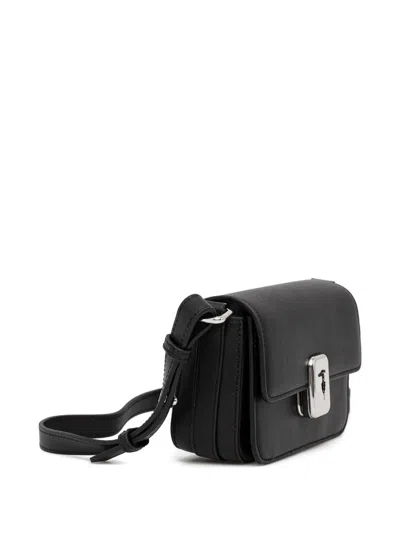 Trussardi Mini Cameo Cross Body Bag In Black