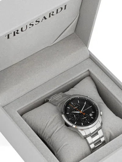 Trussardi Chronograph 45mm Watch In Silver
