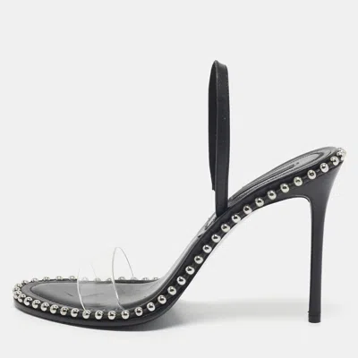 Alexander Wang 105mm Nova Rhinestone-embellished Heeled Pumps In Black