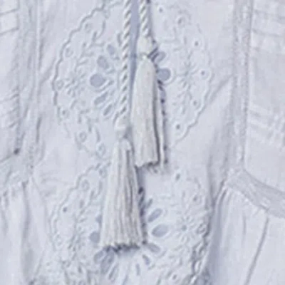 Isabel Marant Étoile Payton Lace-trimmed Embroidered Cotton Blouse In Pink