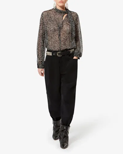 Isabel Marant Étoile Leona Top In Gray