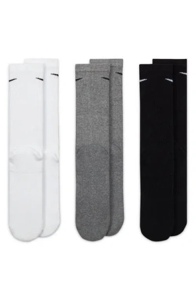 Nike Assorted 3-pack Everyday Plus Cushion Crew Training Socks In Multi