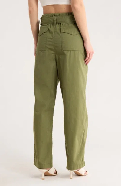 Maje Popsy Cotton Utility Pants In Brown
