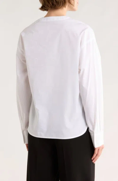Sandro Jordan Long Sleeve Button-up Shirt In White