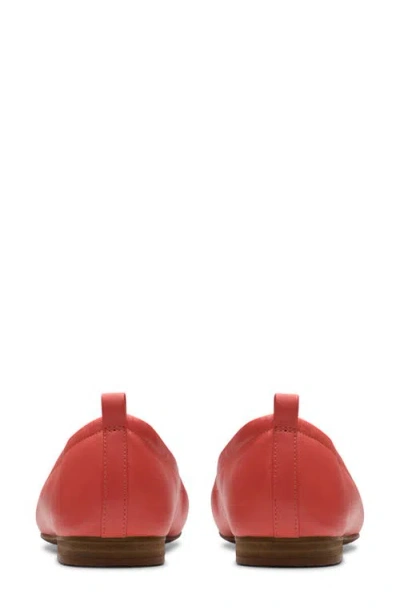 Clarks ® Fawna Soft Ballet Flat In Red