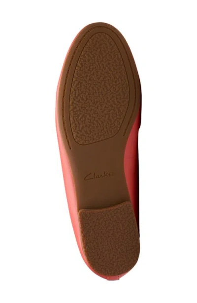 Clarks ® Fawna Soft Ballet Flat In Red