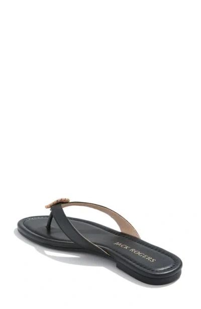 Jack Rogers Roxy Flip Flop In Black