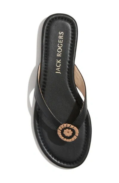 Jack Rogers Roxy Flip Flop In Black