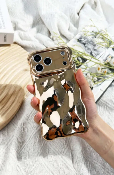 Auramma Cushioned Iphone 15 Pro Max Case In Gold