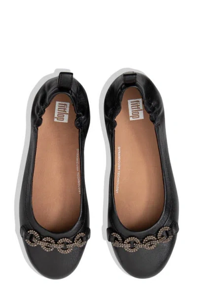 Fitflop Allegro Sparkle Ballet Flat In Black