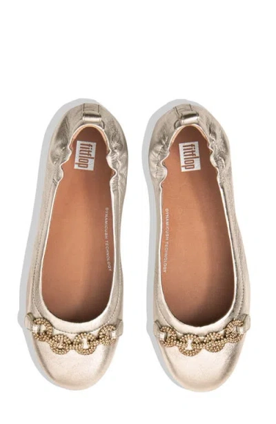 Fitflop Allegro Sparkle Ballet Flat In Silver