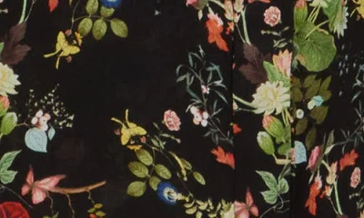 Alice And Olivia Alice + Olivia Floral Print Ruffle Blouse In Multi