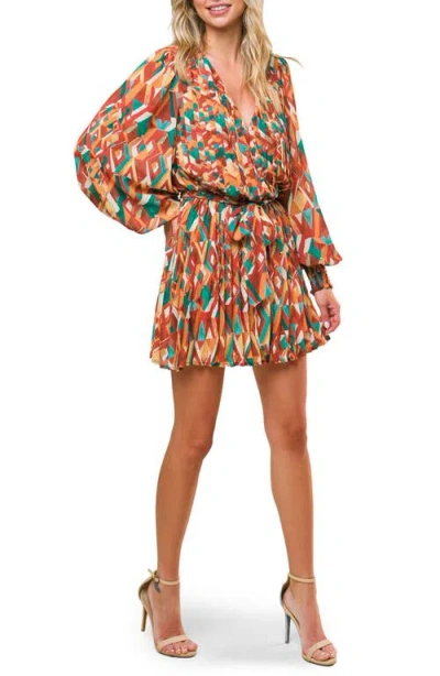 Flying Tomato Print Pleated Romper In Multi