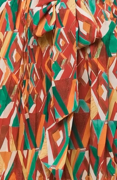 Flying Tomato Print Pleated Romper In Multi