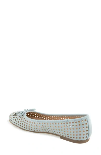 Reaction Kenneth Cole Elstree Perforated Ballet Flat In Blue