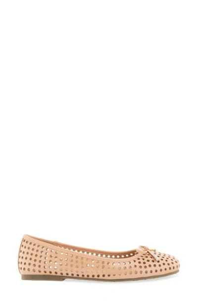Reaction Kenneth Cole Elstree Perforated Ballet Flat In Orange