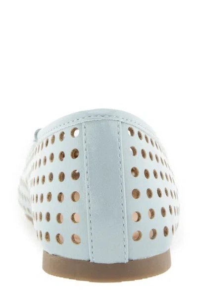 Reaction Kenneth Cole Elstree Perforated Ballet Flat In Blue