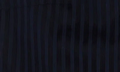 Theory Stripe Sleeveless Crop Button-up Shirt In Black