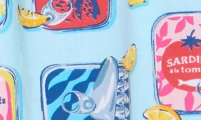 Printfresh Cotton Poplin Pajamas In Blue