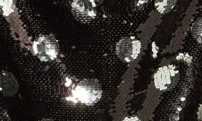 Le Lis Sequin Polka Dot Minidress In Brown