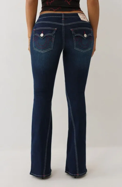 True Religion Joey Low Rise Flare Jeans In Blue