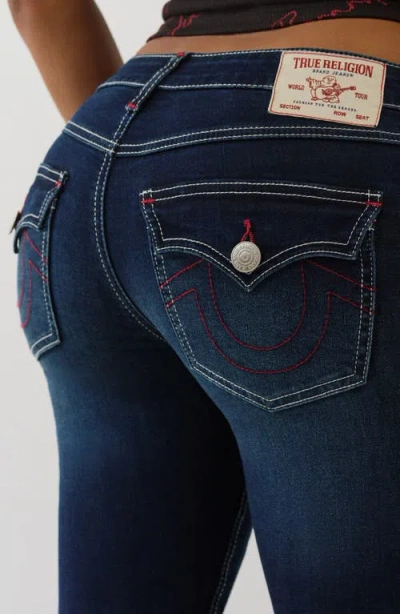 True Religion Joey Low Rise Flare Jeans In Blue