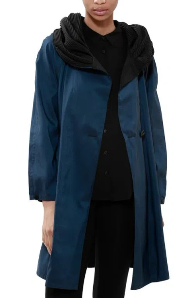 Mycra Pac Donatella Reversible Hooded Raincoat In Black