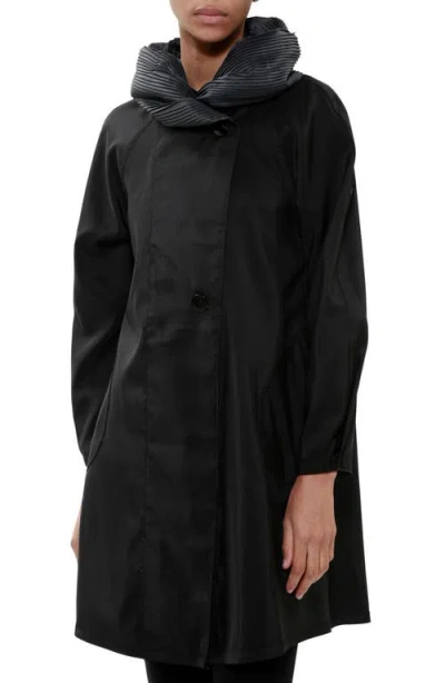 Mycra Pac Donatella Reversible Hooded Raincoat In Black